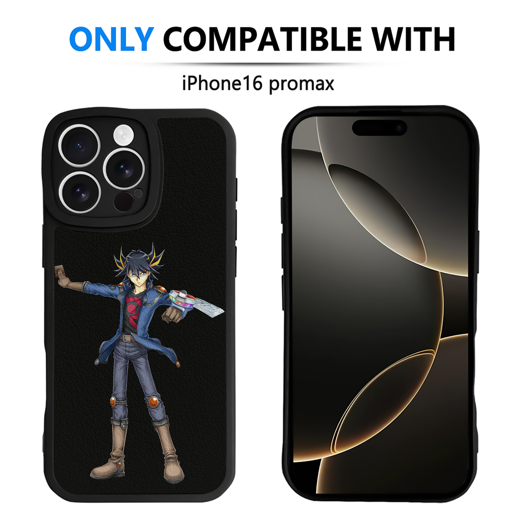 遊☆戯☆王 Yu-Gi-Oh! 【iPhone 16シリーズ対応】シリコンスマホケース（レザー調） 材質：シリコン